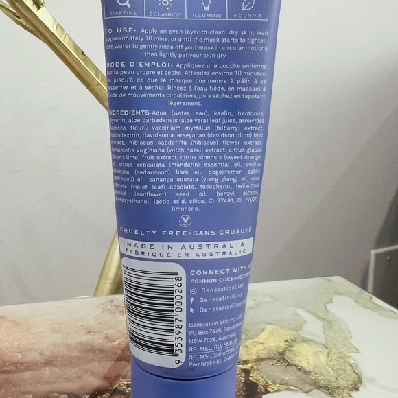 GENERATION CLAY ULTRA VIOLET BRIGHTENING PURPLE CLAY MASK - Picture 3 of 5